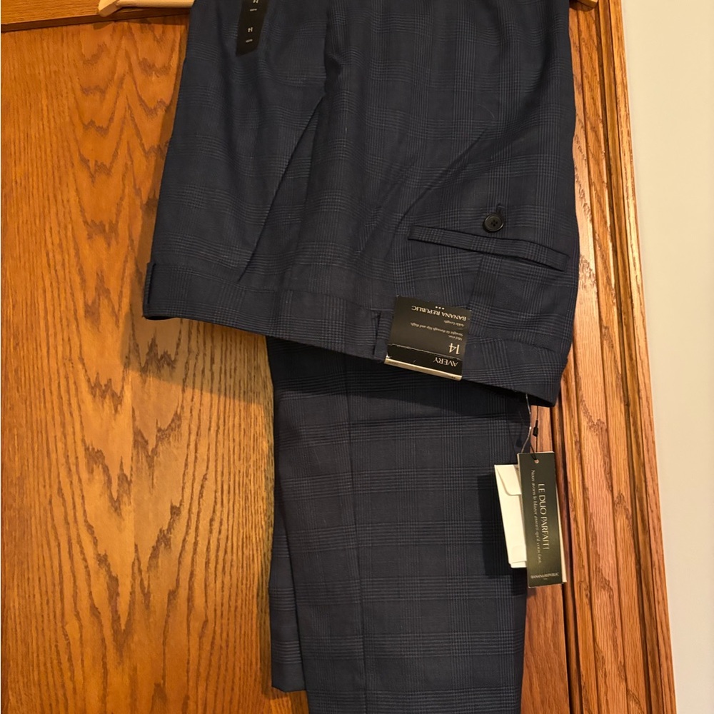 Navy Plaid Women’s Banana Republic Pants